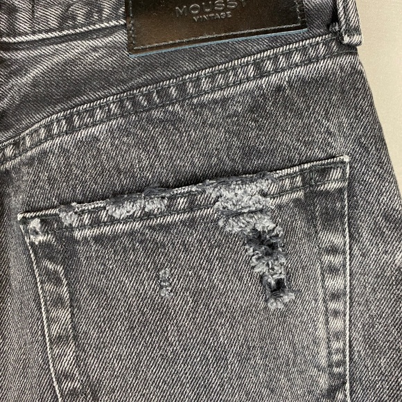 Moussy Vintage Odessa Black High Rise Straight Jeans | Size 26 NWT - Picture 5 of 15